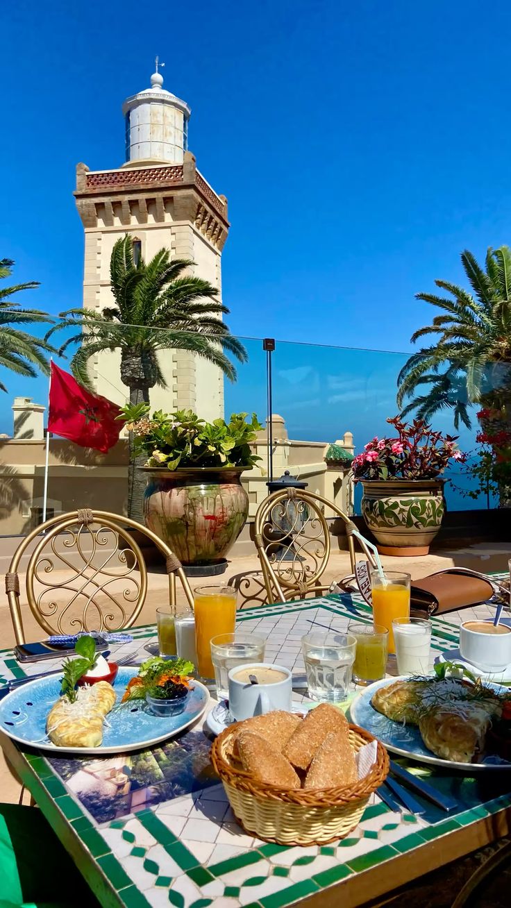 Cap Spartel lighthouse on the coast near Tangier where the Atlantic meets the Mediterranean